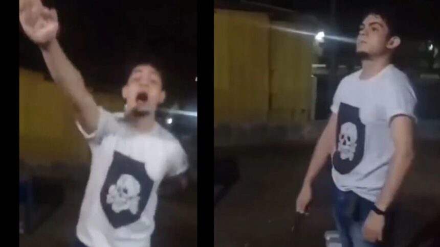 No Piauí, jovem com camiseta nazista faz saudação à "raça ariana" e é expulso de bar; veja vídeo