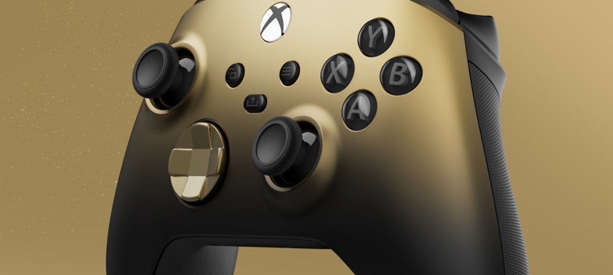 Microsoft anuncia edição especial “Gold Shadow” do controle de Xbox